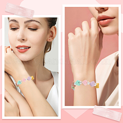 100 шт. 10-х цветные бусины из пищевого силикона в форме сердца&nbsp;SIL-PA0001-09B