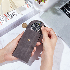 Прямоугольная бархатная сумка для хранения часов с откидной крышкой&nbsp;LS-ABAG-WH0044-46A