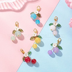 6 шт. подвесные украшения из стекла и акрила&nbsp;HJEW-JM04594