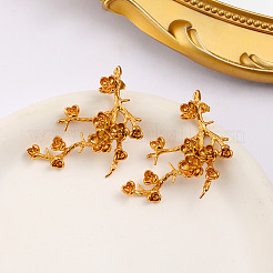 Латунь серьги&nbsp;EJEW-I324-01G