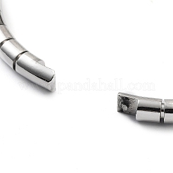 Некорневой браслет из нержавеющей стали 201 с шарнирным креплением&nbsp;STAS-Z057-01F