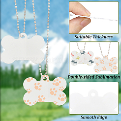 45 шт. пустые двухсторонние алюминиевые подвески с термопереносом&nbsp;DIY-SP0006-29B