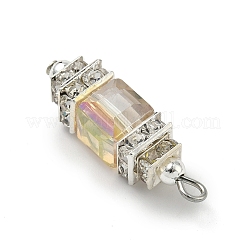 3 шт. подвески из стекла и латуни&nbsp;PALLOY-JF04395