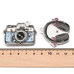 Подвески из прозрачного акрила с принтом&nbsp;TACR-P014-02M