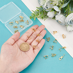 20 шт. фурнитура для сережек-клипс из нержавеющей стали 304&nbsp;STAS-UN0058-60