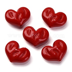 Непрозрачные акриловые бусины&nbsp;X-OACR-Z013-33B