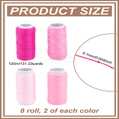 8 рулон 4 цветов 402 полиэстеровых швейных ниток для ткани или поделок&nbsp;OCOR-LP0001-48A