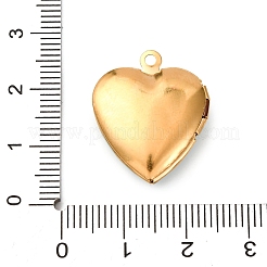 Подвески-медальоны в форме сердца из нержавеющей стали 304&nbsp;STAS-Z168-02G-04