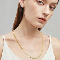 4 шт. 2-х цветные цепочки-елочки из нержавеющей стали 304&nbsp;NJEW-BBC0001-45