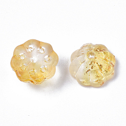 Двухцветный прозрачный стеклянный шарик&nbsp;X-GLAA-N035-06A-G06