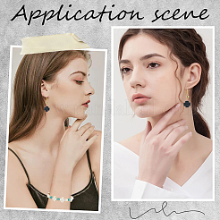 100шт 2 цвета синтетические бирюзовые бусины&nbsp;TURQ-SC0001-31