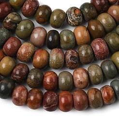 Нити бусин из натурального камня пикассо/полихромной яшмы&nbsp;G-A280-A27-01