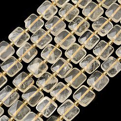 Нити из натуральных бусин лимонного кварца (обработанных нагреванием)&nbsp;G-L642-L07-10mm