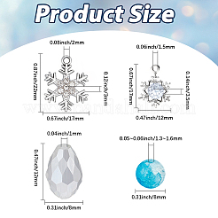 Наборы для самостоятельного изготовления браслета со снежинками&nbsp;DIY-SC0032-02