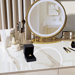 Шкатулки для хранения одного кольца из искусственной кожи&nbsp;CON-WH20010-02D