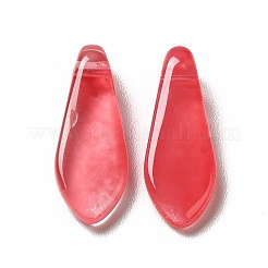 Спрей окрашены прозрачные стеклянные бусины GLAA-J102-04