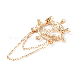 Брошь со стразами для шлема и якоря в морском стиле для мужчин и женщин&nbsp;JEWB-WH0030-01G