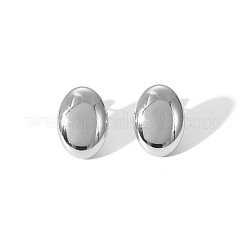 Модные овальные серьги-гвоздики из нержавеющей стали 304 для женщин&nbsp;TU0111-3