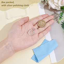 1 шт. 925 оправы для подвески из стерлингового серебра в форме кабошона&nbsp;STER-BC0003-78A