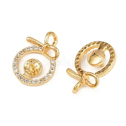 Латунные микропейв прозрачные кубические циркониевые шпильки&nbsp;X1-KK-B137-16G