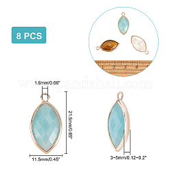 Подвески из натуральных и синтетических драгоценных камней в стиле 8 шт.&nbsp;G-AR0004-21