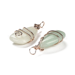 Естественный зеленый авантюрин подвески&nbsp;G-F763-03RG-04