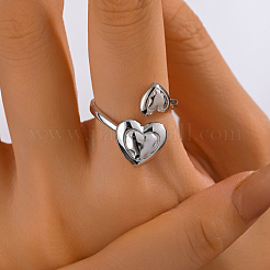 Элегантное серебряное кольцо в форме сердца для женщин WZ9859