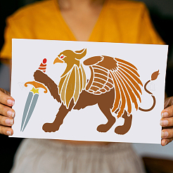 Пластиковые выдолбленные шаблоны трафаретов для рисования&nbsp;DIY-WH0396-737