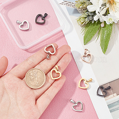 8 шт. подвески из нержавеющей стали 304 двух цветов&nbsp;STAS-DC0006-49