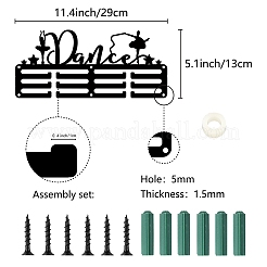 Спортивная тема железная вешалка для медалей настенная стойка для дисплея ODIS-WH0055-004