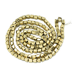 Гальванизировать немагнитных синтетический гематит бисер пряди&nbsp;G-S352-74A-01