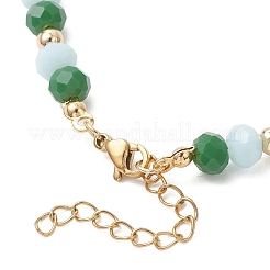 Регулируемые браслеты из стеклянных жемчужин&nbsp;BJEW-JB13040