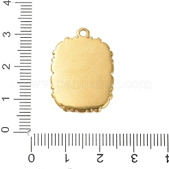 Подвески из нержавеющей стали 304 с эмалью&nbsp;STAS-K303-02B-G