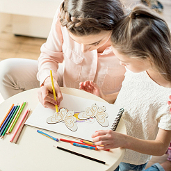 Наборы для самостоятельного изготовления деревянных колокольчиков-бабочки&nbsp;DIY-FH0010-13