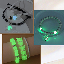 19 цвет светящиеся акриловые бусины&nbsp;MACR-SP0001-73