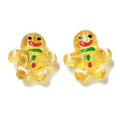 Рождественские прозрачные стеклянные бусины&nbsp;LAMP-M021-02D