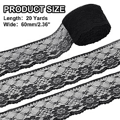 20 ярд полиэстеровой цветочной кружевной ленты для изготовления украшений&nbsp;OCOR-HY0001-23B