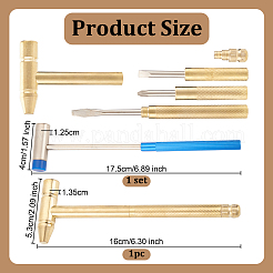 Набор из 1 железного молотка и 1 мини-молотков из нержавеющей стали&nbsp;AJEW-OC0005-37