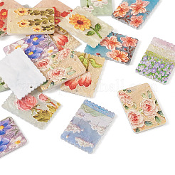 22 шт. 11 стильные акриловые подвески с тиснением и принтом&nbsp;MACR-CW0001-11