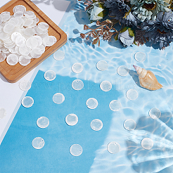 200 шт. плоские круглые подвески из натуральной ракушки капиз&nbsp;SHEL-HY0001-10