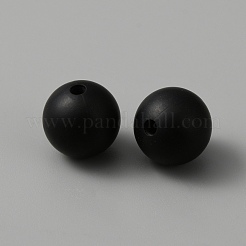 Круглые пищевые экологически чистые силиконовые бусины&nbsp;LS-SIL-WH0012-037A