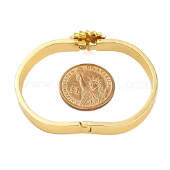 Браслеты с подвесками из латуни с микропаве из кубического циркония&nbsp;BJEW-H624-06E-G