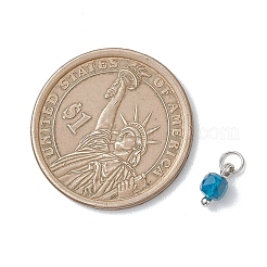 50 шт. 10-цветные подвески-кубики из натурального камня разных форм&nbsp;PALLOY-JF04816-02