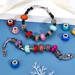 Имитация бирюзового стиля акриловые европейские бусины&nbsp;OPDL-PH0001-03