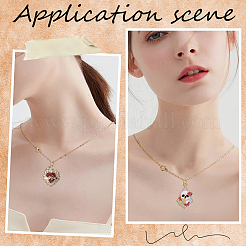 20 шт. набор из цепочек-ожерелий из нержавеющей стали 304 с вакуумным покрытием PVD&nbsp;STAS-SC0006-22G