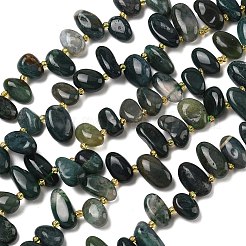 Природные моховой агат бисер нитей&nbsp;G-P604-A11-01