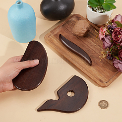 3 шт. деревянная палочка для скульптуры из глины&nbsp;DIY-BC0015-66