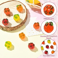 8шт 4 цвета бусины лэмпворк ручной работы&nbsp;LAMP-CJ0002-71