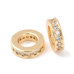 Латунь микропаве прозрачный кубический цирконий европейский бисер&nbsp;KK-A279-17G