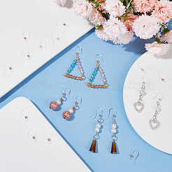 64 шт. 4-х цветные прозрачные смоляные крючки для сережек&nbsp;RESI-PH0001-84